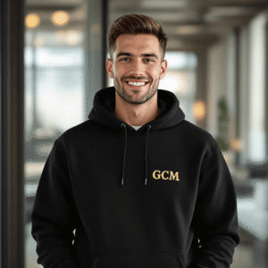 Hoodie mit Firmenlogo & Namen – personalisiert