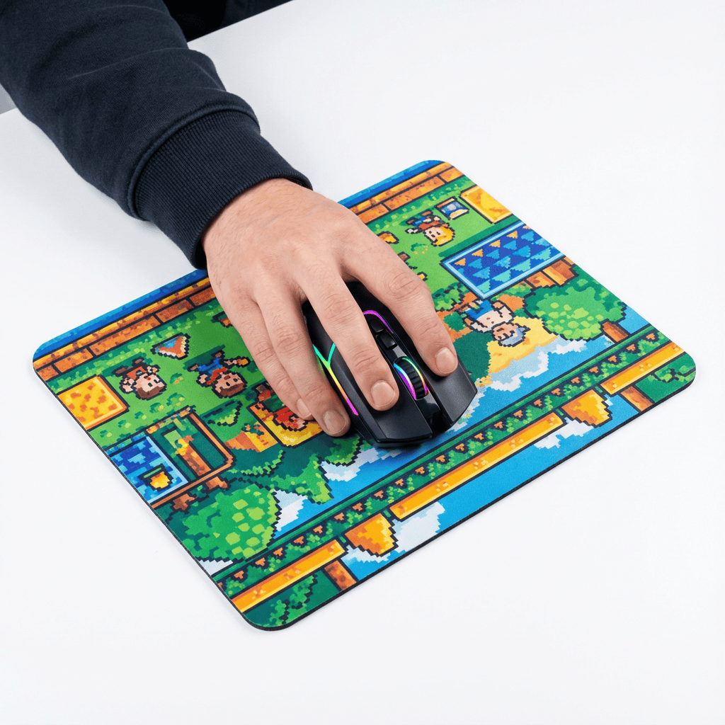 Retro-Mousepad „90er Vibes – Mario-Style!” – Bild 2