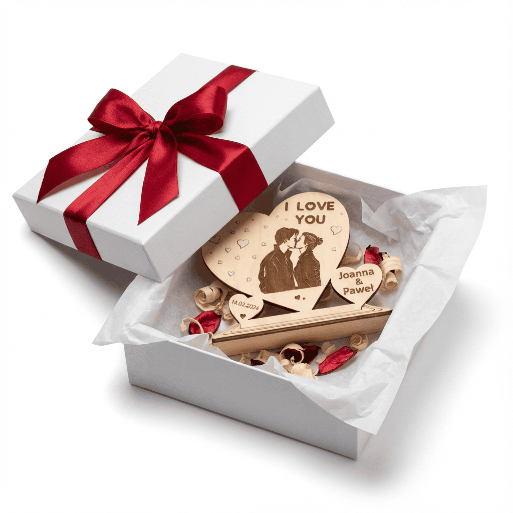 Personalisiertes Holzherz mit Foto & Gravur – Geschenk für Paare – Bild 6